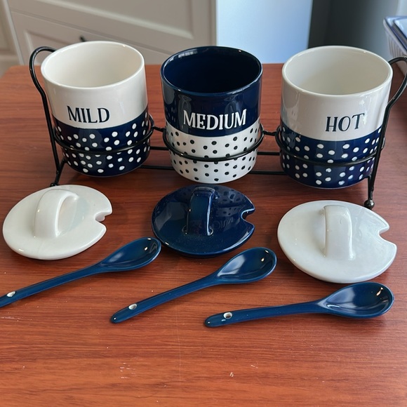 🧡 Ceramic Salsa Container Set 🧡 - Picture 6 of 6